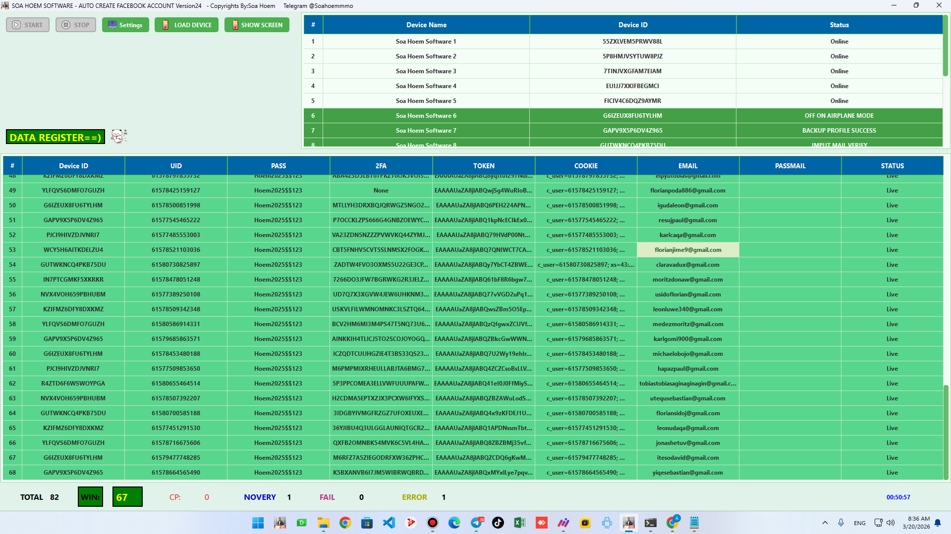 Tool Create Facebook Account Auto V33.0.1